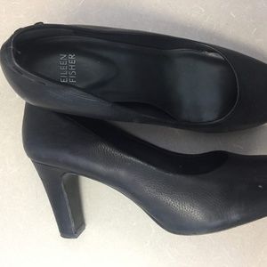 Eileen Fisher black heels size 9